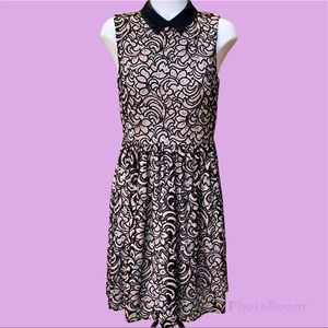 BETSEY JOHNSON FIT AND FLARE DRESS